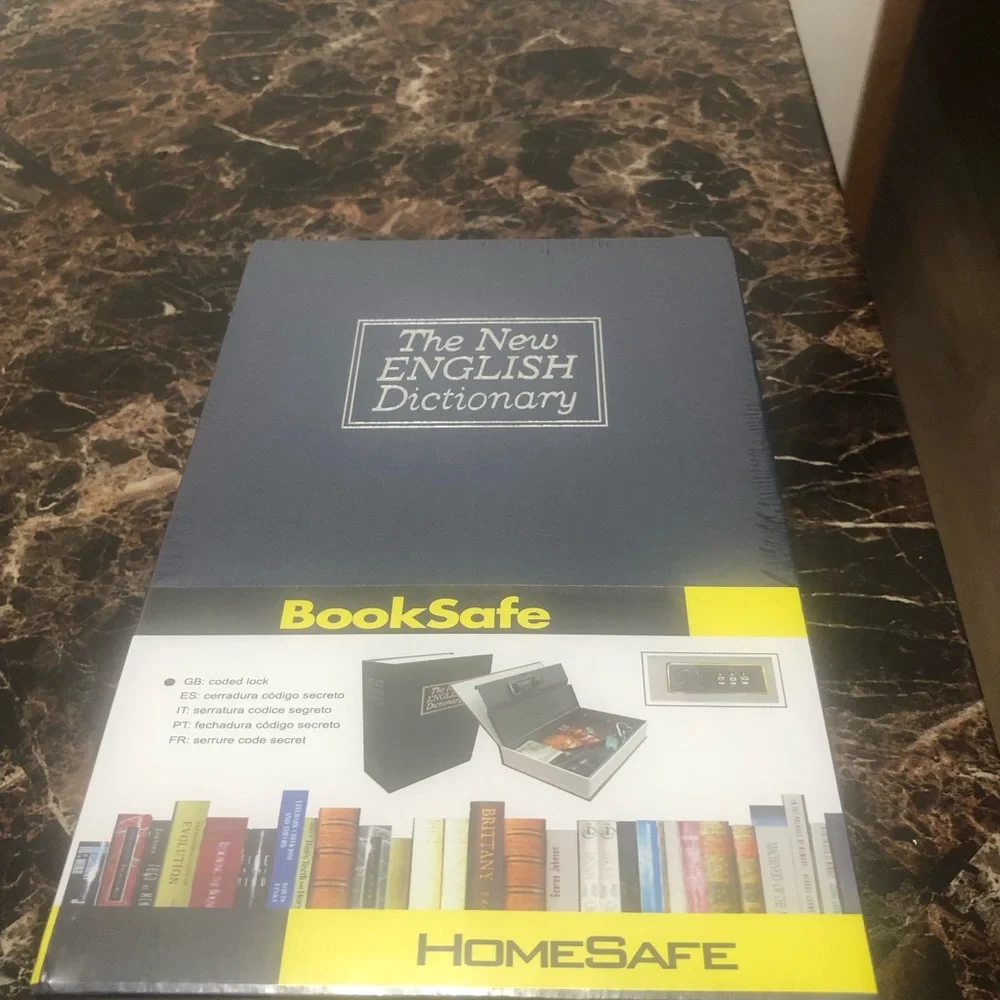HomeSafe Eterna Blue Book Safe with Password Lock(New)